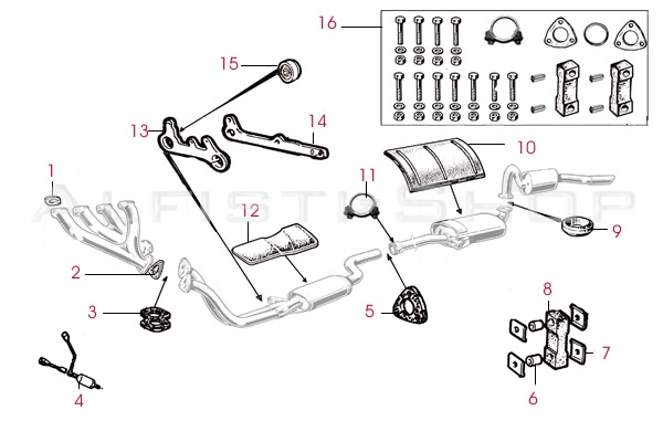 Anbauteile_Auspuff_105GTBertone